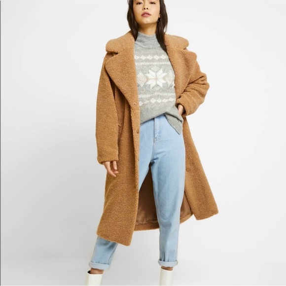 NWT Abercrombie & Fitch Fair Isle Snowflake Sweater Mock Turtleneck Knit Gray XS - Picture 6 of 6